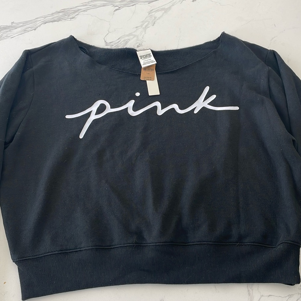 Pink Off Shoulder Sweater